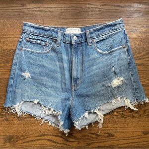 Abercrombie & Fitch Curve Love High Rise Mom Shorts Sz 10/30